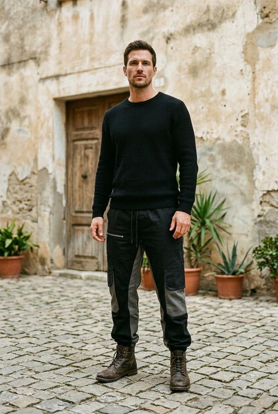 Macys Wear - Lerem | Strukturierter Langärmliger Pullover Herren