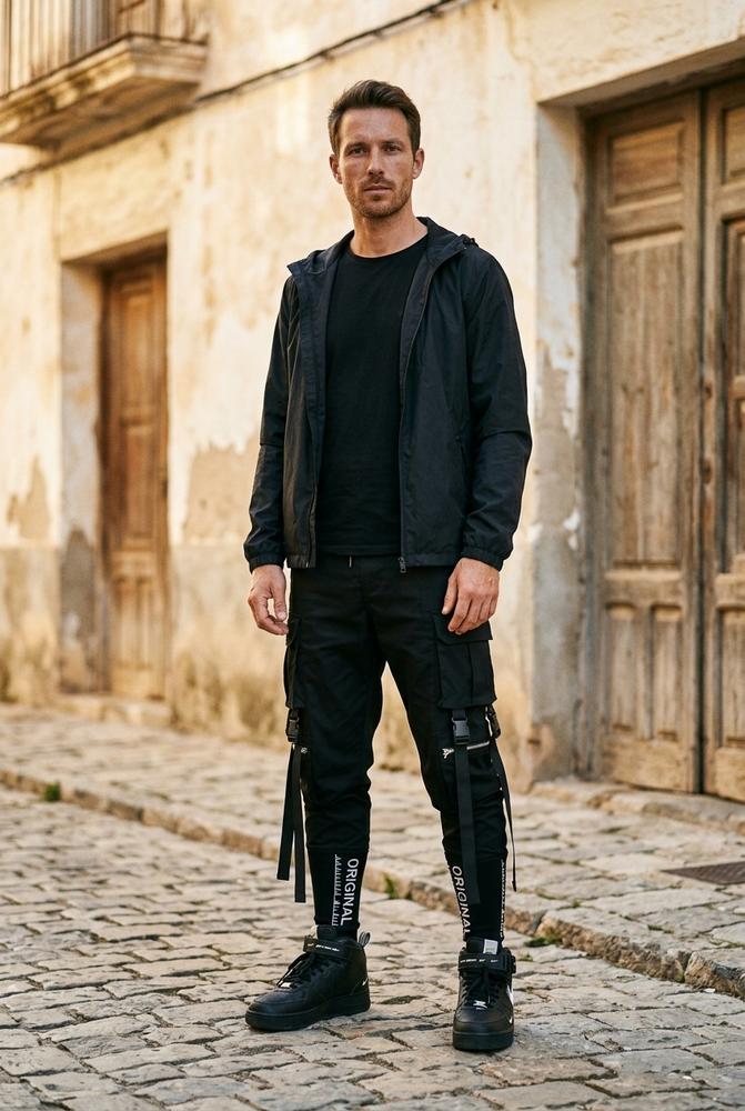 Macys Wear - Mazar | Aufgesetzte Riemenbesetzte Hose Unisex