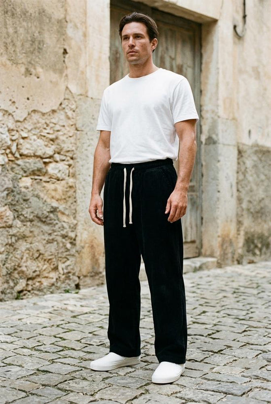Macys Wear - Aelom | Gerade Geschnittene Gerippte Hose Unisex