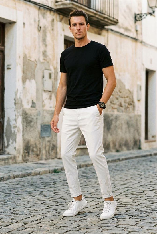 Macys Wear - Domer | Gerade Geschnittene Baumwoll Hose Herren