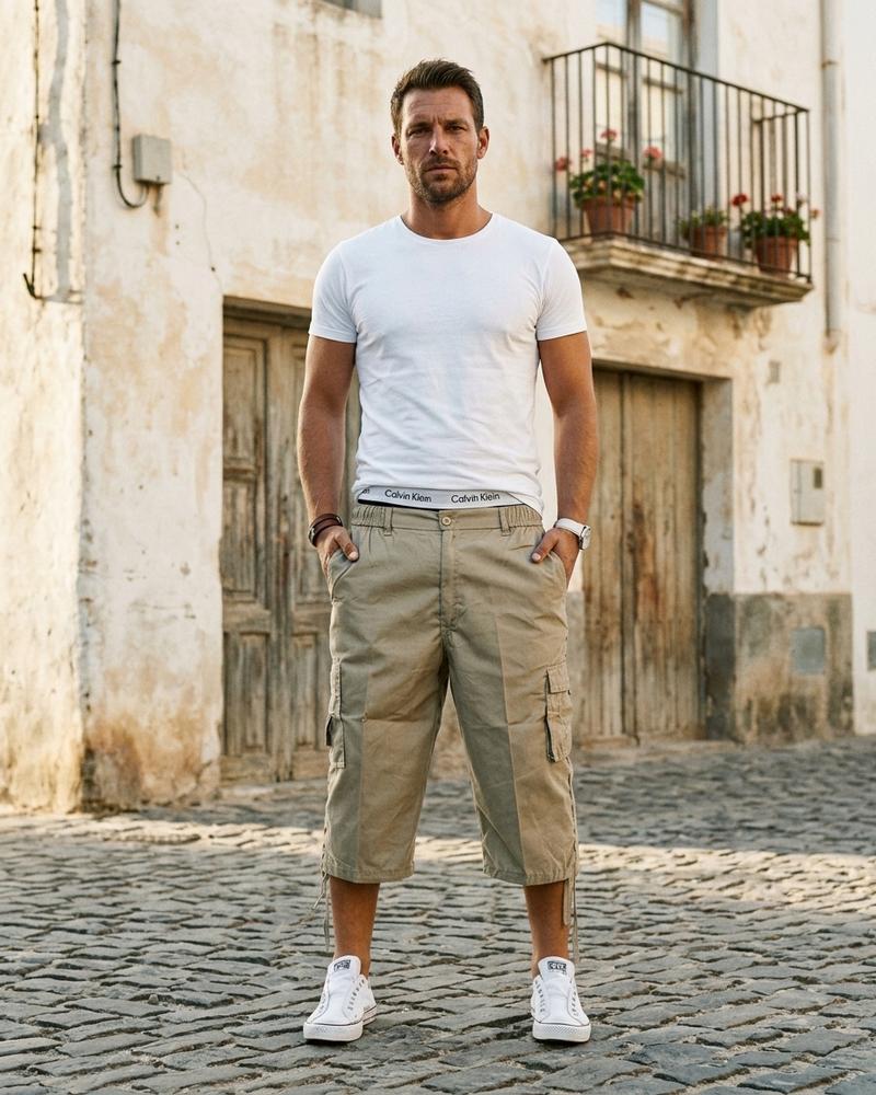 Macys Wear - Coron | 3/4-Lange Baumwoll Hose Herren