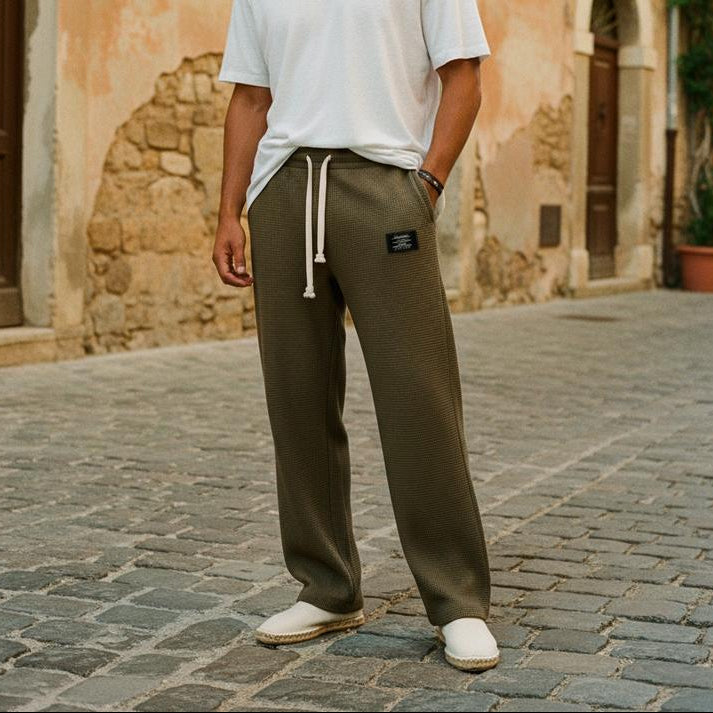 Enzo | Klassische weite Stoffhose