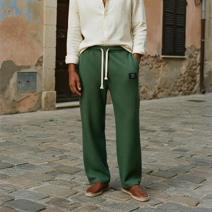 Enzo | Klassische weite Stoffhose